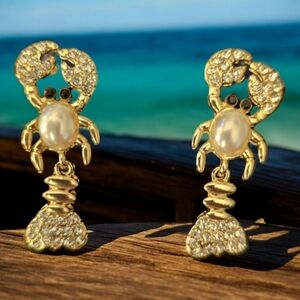 Crawfish/lobster earrings arriculated
